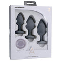 Silicone Anal Trainer Set 3 Pc Grey