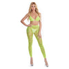 All About Leaf Bra Set Green - One Size