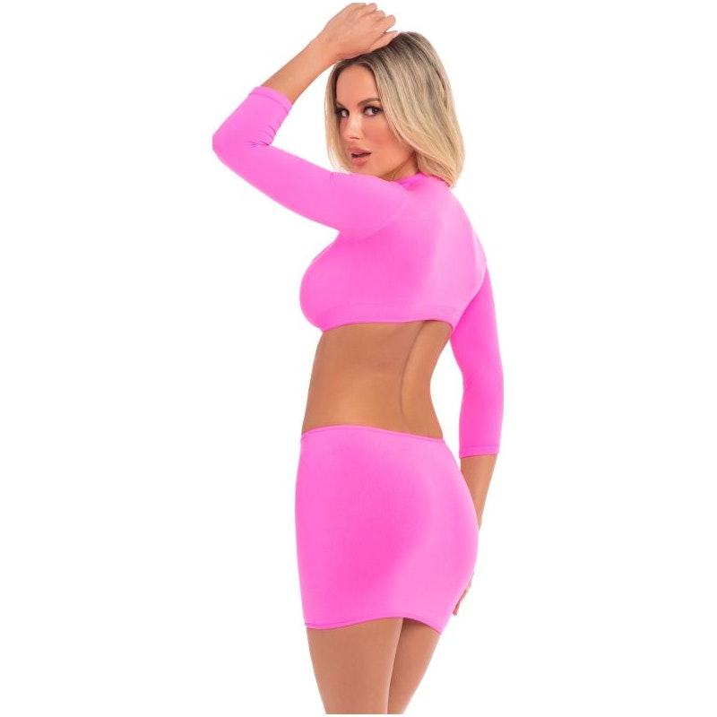 Stop and Stare 2 Pc Skirt Set Black - 2 sizes 2 colours