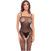 Sparkle Crotchless Bodystocking Black OR Red - One size fits most