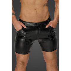 Snake Wetlook Mid Length Shorts with Back Pockets - 4 sizes