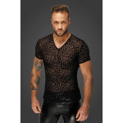 Leopard Flock V-Neck T-Shirt - 4 sizes