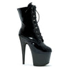 Ankle Boots w Inner Zipper Black 7 inch heel - 3 sizes