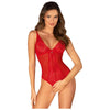 Chilisa Crotchless Teddy Red - XS/S