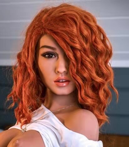 Amber 157cm tall Redhead sex doll with medium skin tone B67 x W48 x H77cm