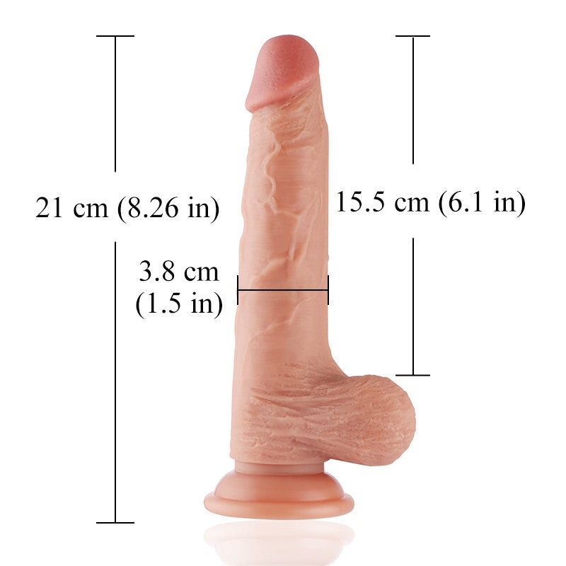 Hismith HSA38 Dual Layered Soft Feel Dildo 21cm