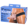 6'' Vibrating Hollow Strap-On
