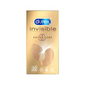 Durex Invisible Extra Lube Condoms - 10 pk