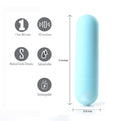 Maia Jessi - Teal  7.6 cm USB Rechargeable Bullet