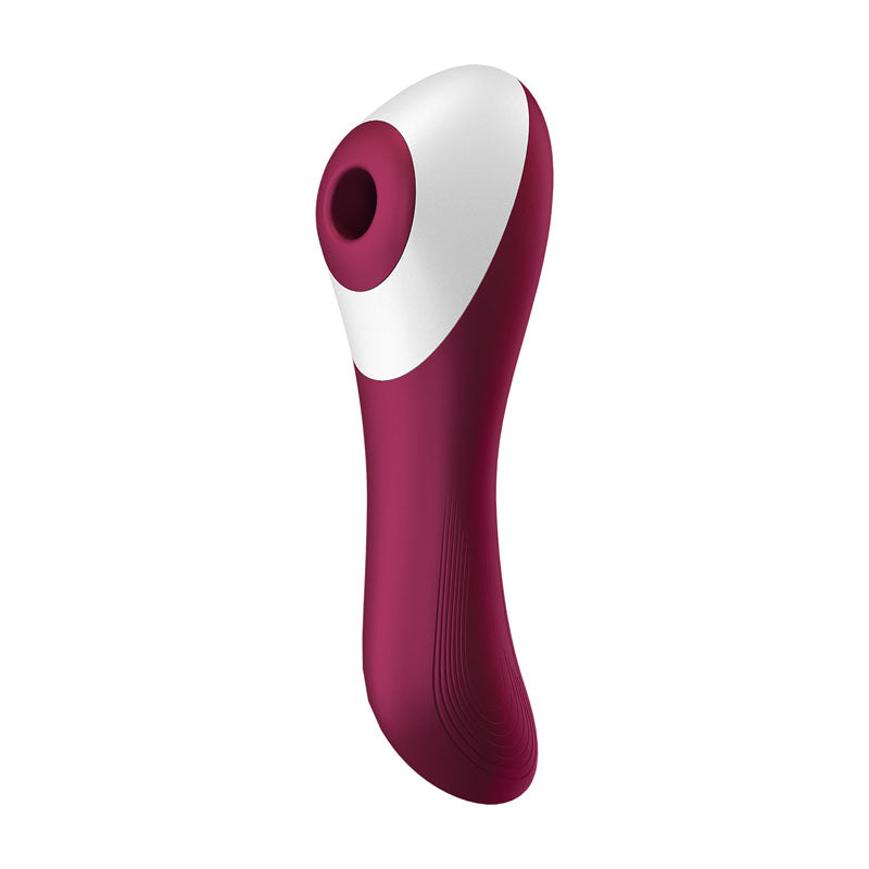 Satisfyer Dual Crush Clit Sucking & G-Spot Vibe - Red