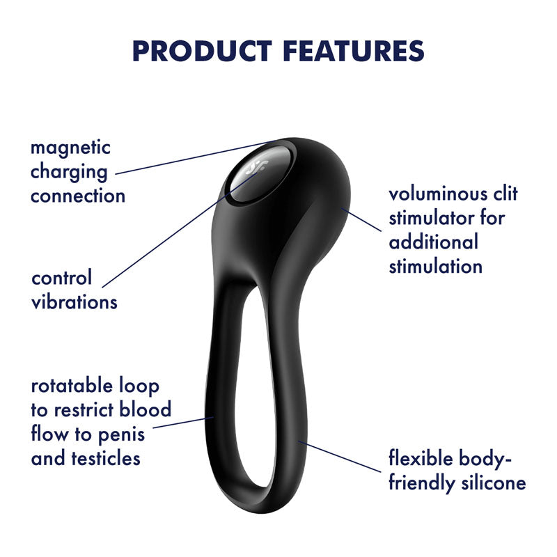 Satisfyer Majestic Duo -  USB Rechargeable Cock Ring