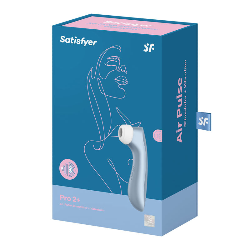 Satisfyer Pro 2+ Clit Stimulator - Blue