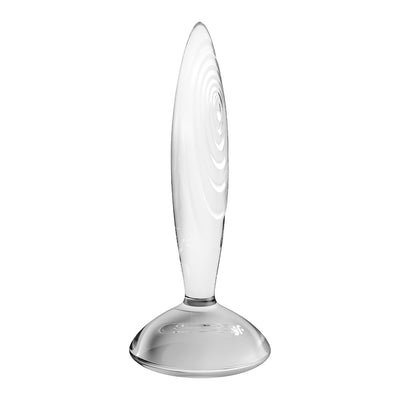 Satisfyer Sparkling Crystal Glass Anal Dildo - Clear