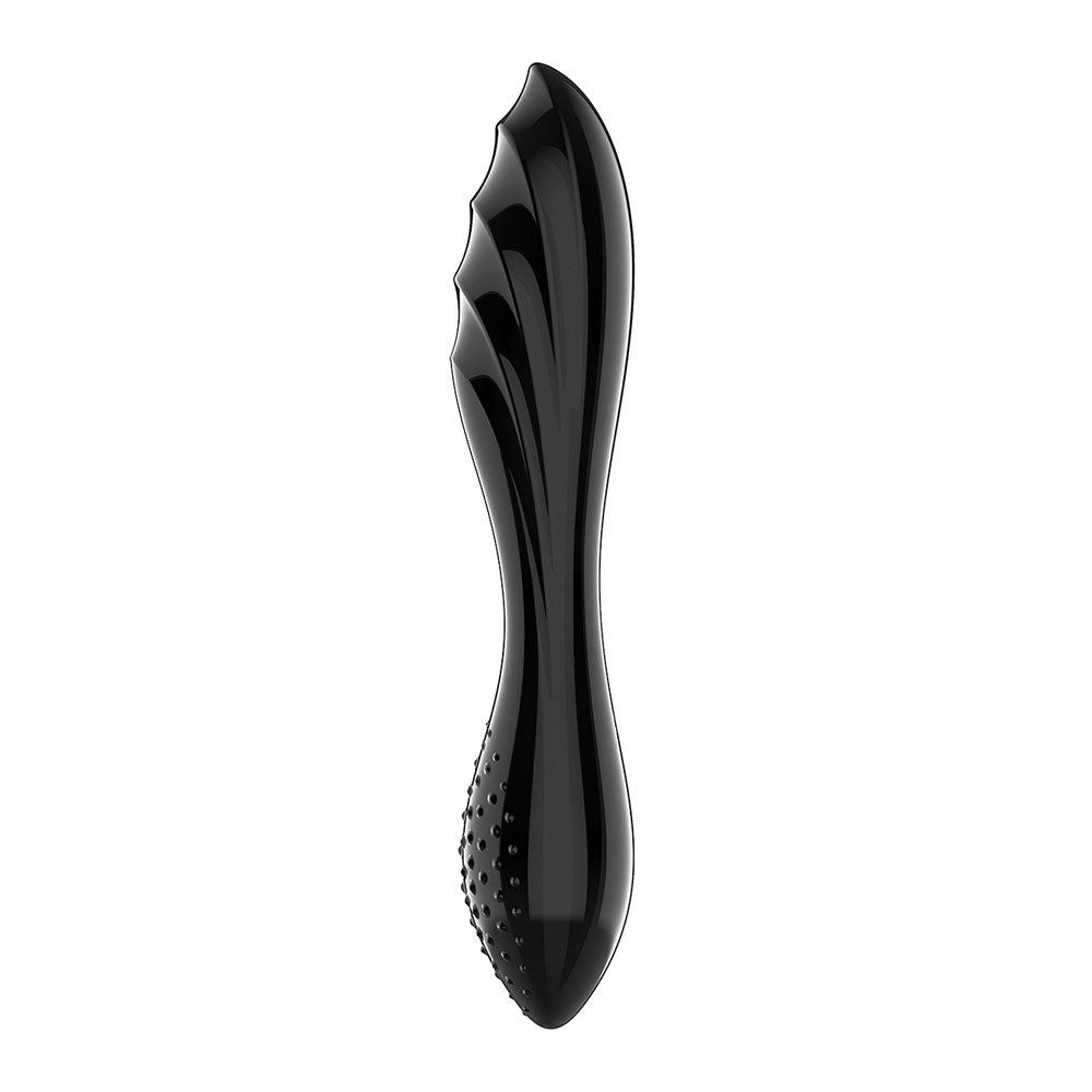 Satisfyer Dazzling Crystal Glass Dildo - Black