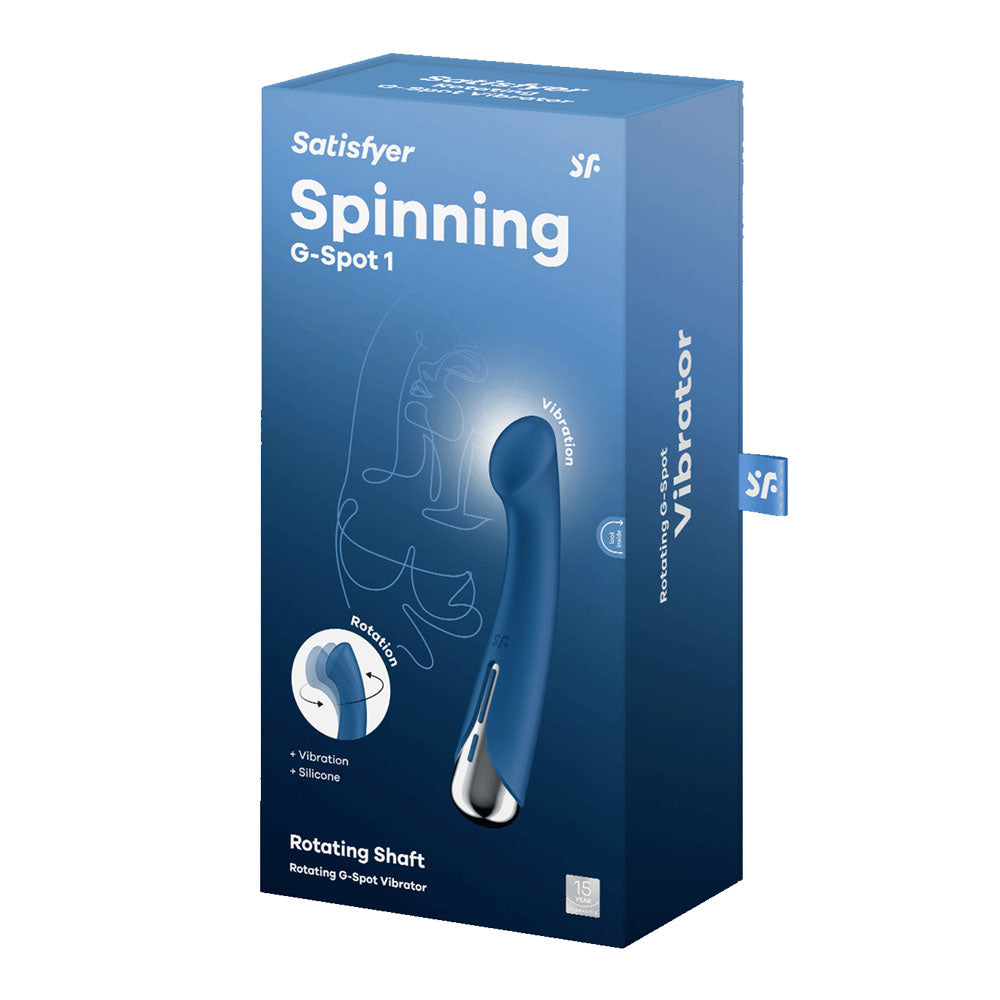 Satisfyer Spinning G-Spot 1 Rotating Shaft Vibrator - Blue