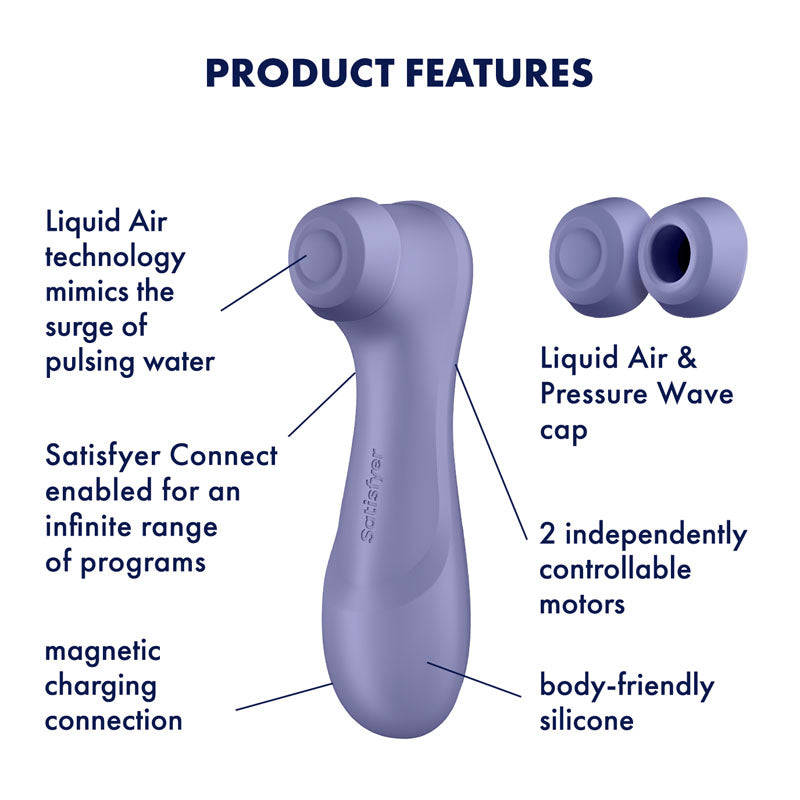 Satisfyer Pro 2 Gen 3 with APP Control - Lilac Touch-Free USB-Rechargeable Clit Stimulator