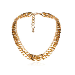 Necklace chunky gold links