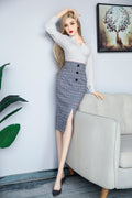 Nancy 166cm tall Blonde sex doll with pale skin tone B80 x W53 x H83cm