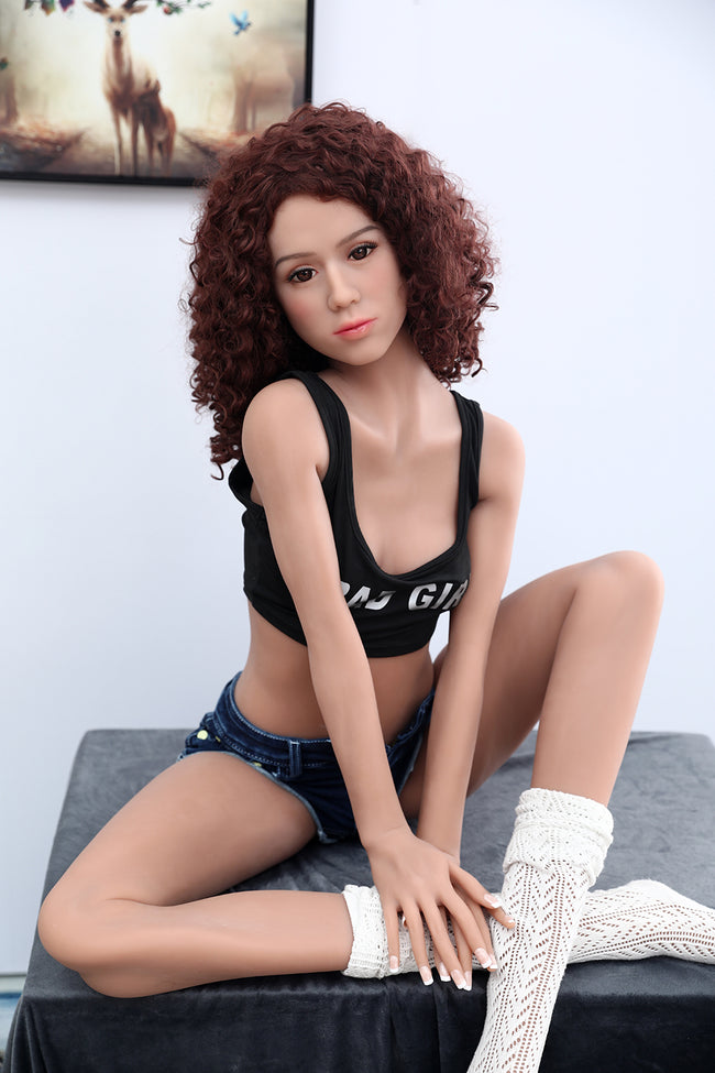 Maggie 168cm tall Auburn sex doll with medium skin B69 x W53 x H71
