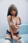 Emma 151cm tall Brunette sex doll with light tan skin tone B75 x W53 x H78cm