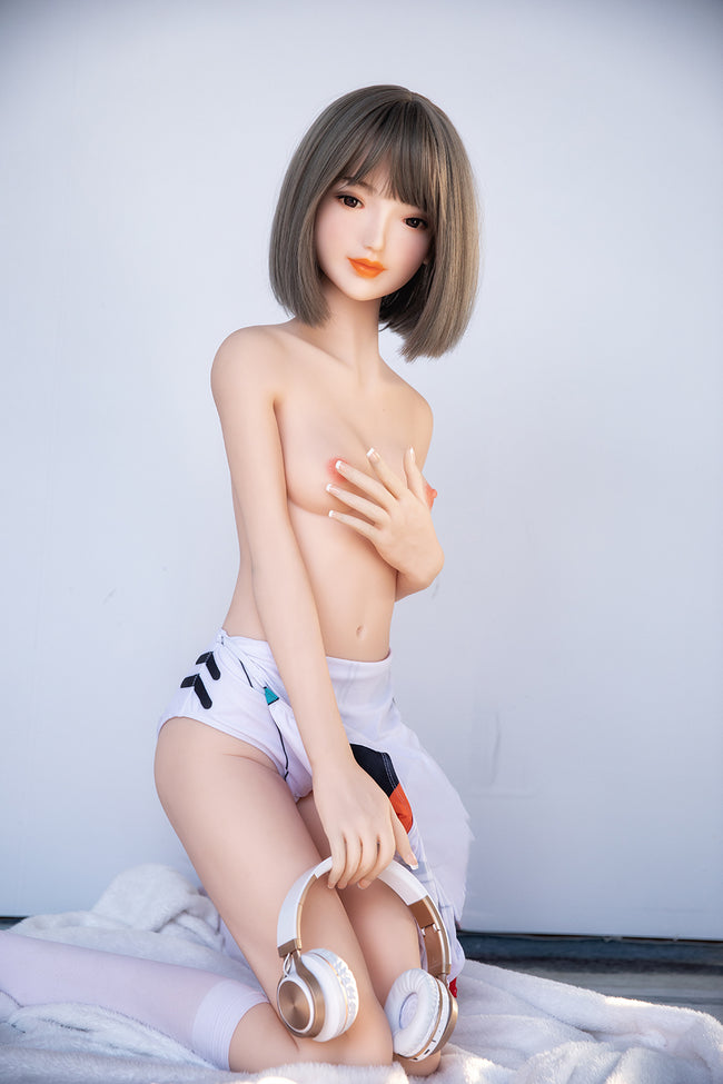 Moe 168cm tall Brunette Asian sex doll with pale skin tone B69 x W53 x H71cm