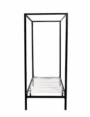 Steel Four Post bed frame - Single