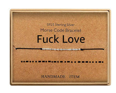 Morse Code Bracelets for Men or Women FUCK OFF and more