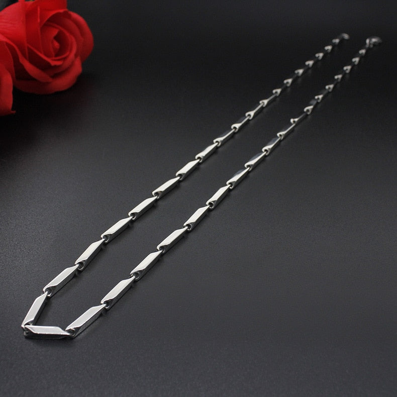 Necklace in titanium steel 40, 50, 60cm in 4 thicknesses