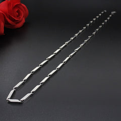 Necklace in titanium steel 40, 50, 60cm in 4 thicknesses