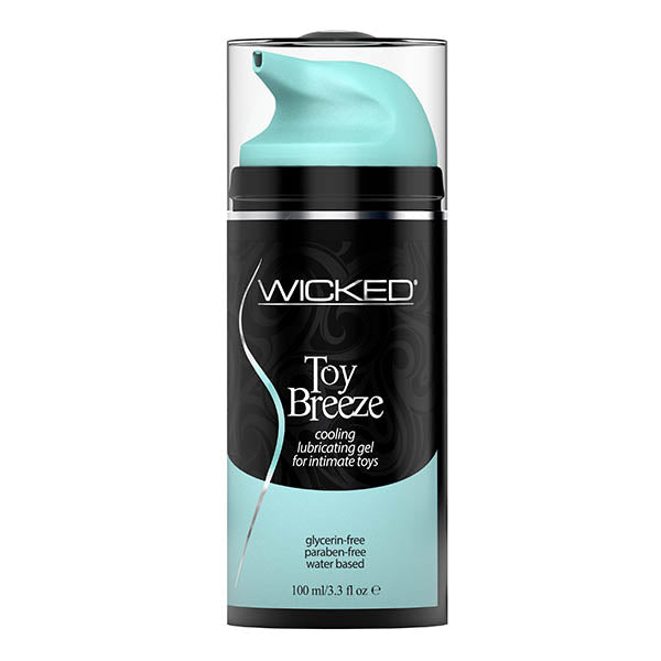 Wicked Toy Breeze - Cooling Glycerin Free Water Based Lubricant - 100 ml (3.3 oz) Bottle