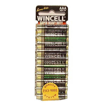 Wincell Aaa Super Heavy Duty Batteries - Super Heavy Duty Batteries - AAA 10 Pack