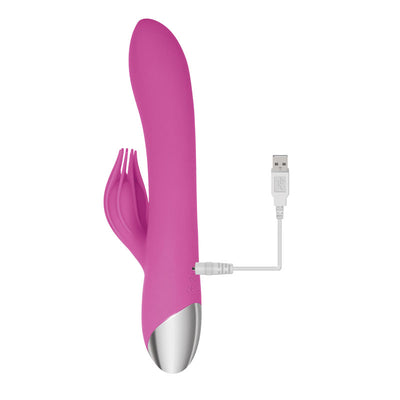 Adam & Eve Clit Tickling Rabbit -  20.4 cm USB Rechargeable Rabbit Vibrator