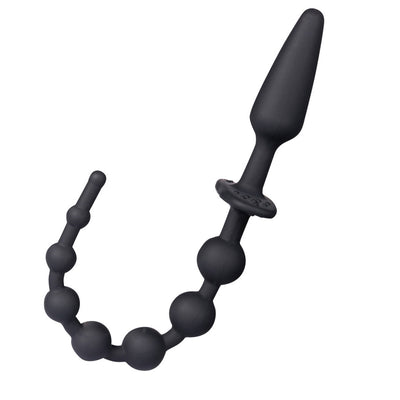 Maia SORRA Anal Beads with Plug - 30cm Black
