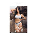 VIBES DRIPPIN' One-Shoulder Crop Top & Cheeky Panty M/L