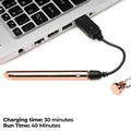 Charmed 7X Vibrating Necklace -  11 cm USB Rechargeable Vibrating Necklace