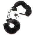 Master Series Cuffed in Fur - Fluffy Handcuffs BLACK