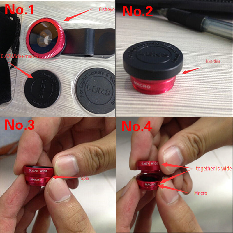 Phone camera accessory kit for iPhones 7 piece