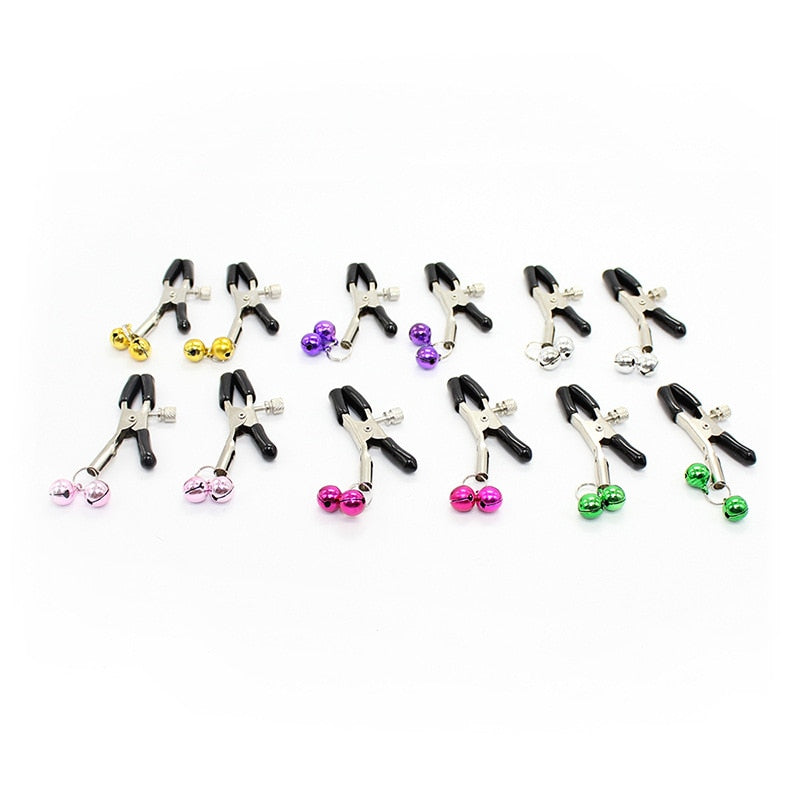 Nipple clamps in a range of colours