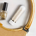 The Collection Glitzy Deco - White/Gold 6.4 cm (2.5'') USB Rechargeable Bullet