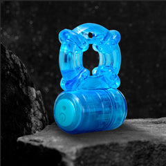 Stay Hard Rechargeable 5 Function Cock Ring -  USB Rechargeable Vibrating Cock Ring