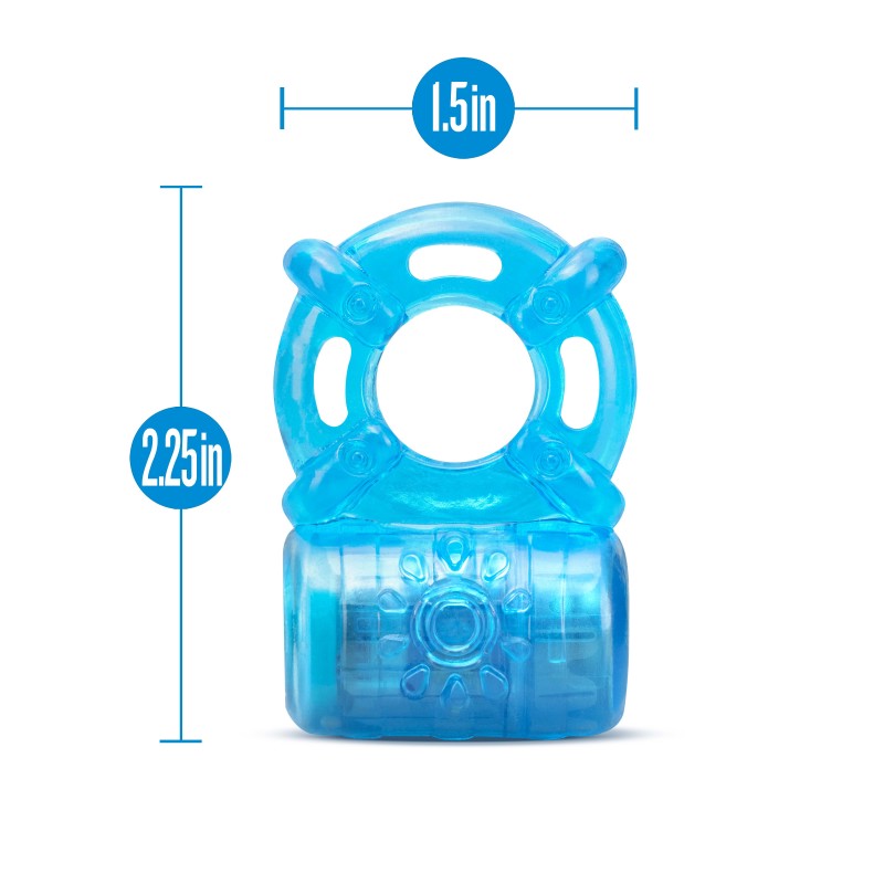 Stay Hard Rechargeable 5 Function Cock Ring -  USB Rechargeable Vibrating Cock Ring