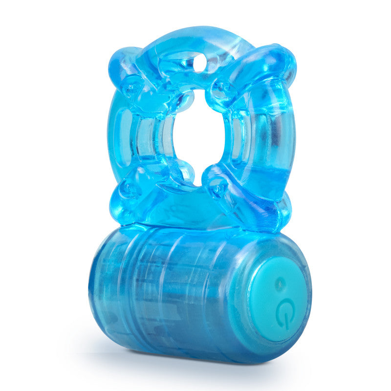 Stay Hard Rechargeable 5 Function Cock Ring -  USB Rechargeable Vibrating Cock Ring
