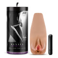 M Elite Soft and Wet Renata - Tan Vibrating Vagina Stroker