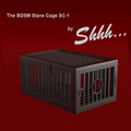 The BDSM Slave cage Puppy Play sex cage SC-1 by Shhh Australia features all steel construction and 2 hinged entry gates. Keep your sub on all-fours in the standard floor position, or thanks to the twin gates feature, the SC-1 can also be stood on its end to put your slave in a crouched or kneeling position