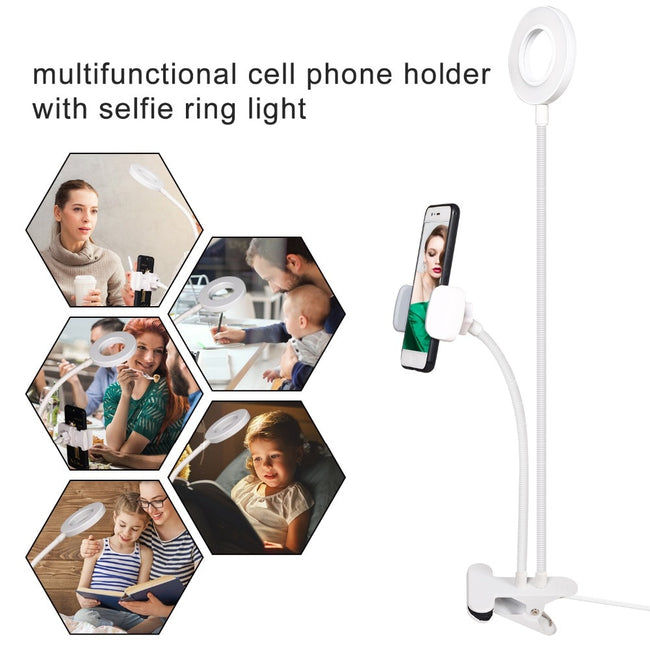LED Ring light for phones. For livestream, videochat, video footage & selfies