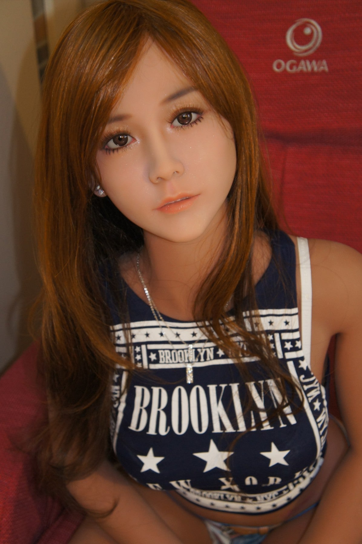 Tera 156cm tall Brunette Asian sex doll with medium skin tone B75 x W58 x H79cm