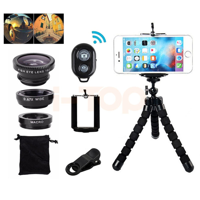 Phone camera accessory kit for iPhones 7 piece
