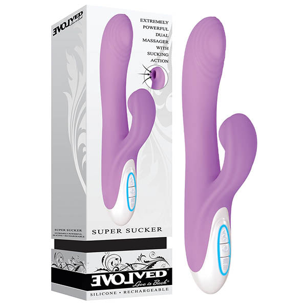 Evolved Super Sucker - G-Sot & Clit Sucking Vibrator Purple
