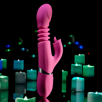 Evolved  DRAGON G-Spot Rabbit Vibrator - Pink