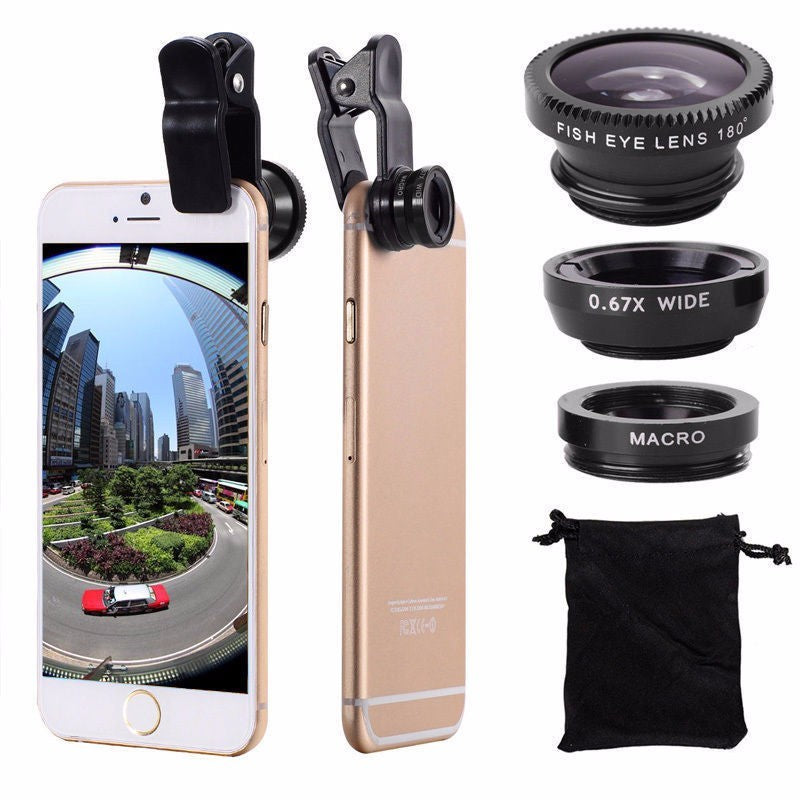 Phone camera accessory kit for iPhones 7 piece